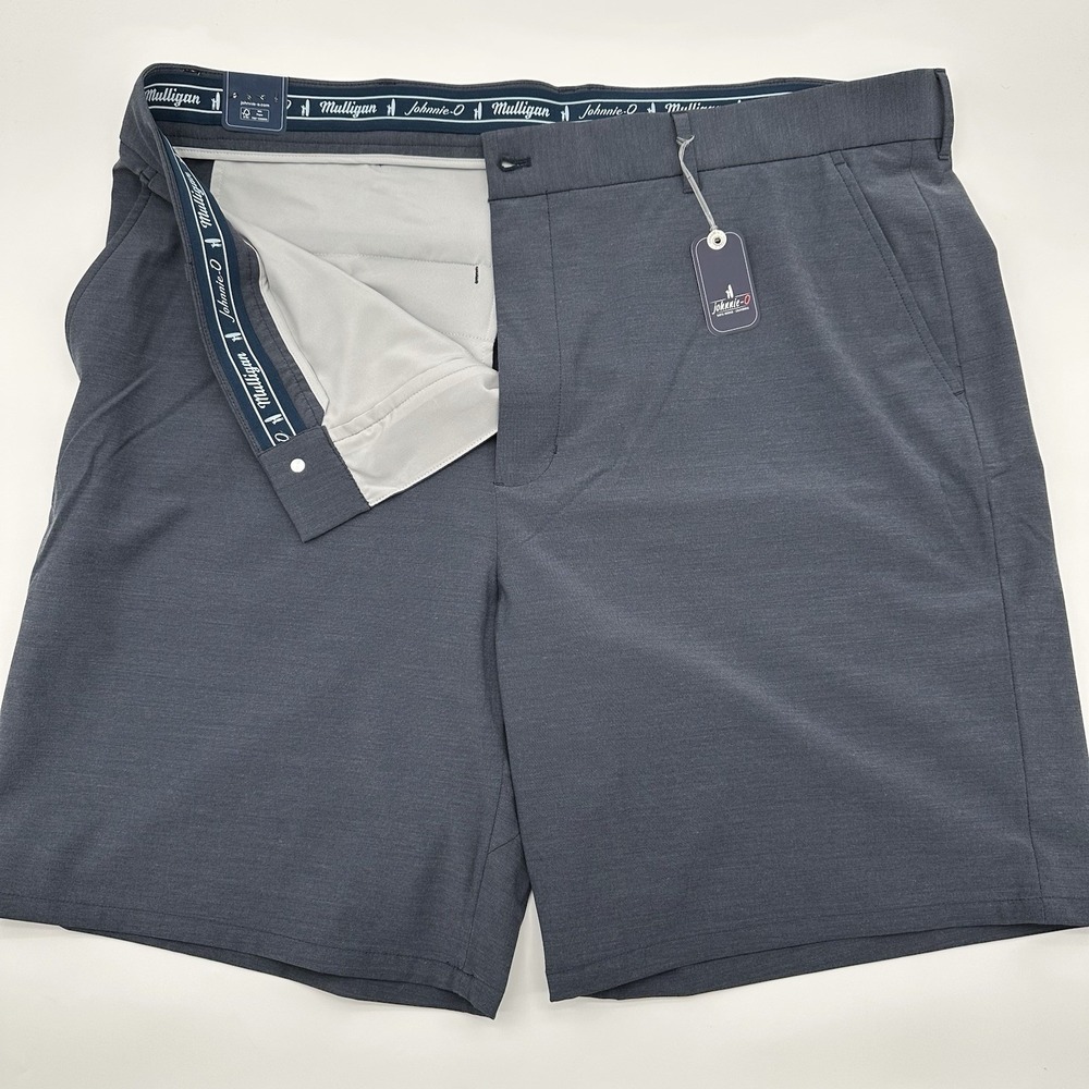 NEW Johnnie-O Mulligan Shorts Men's 44 Performance High Tide Flat Front $128